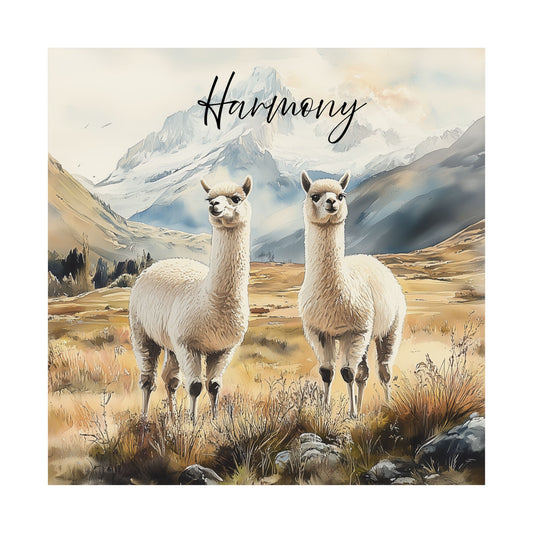 Alpaca Harmony Matte Poster