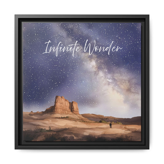 Beneath the Starry Sky Nature-inspired Framed Canvas 14 Black