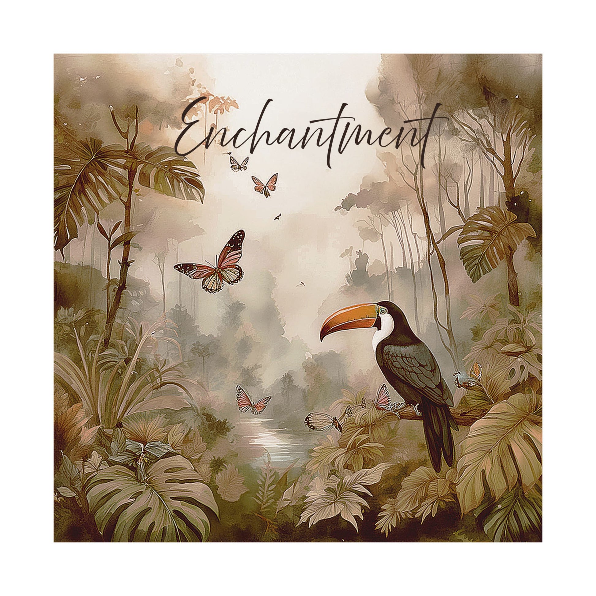 Enchanted Rainforest Nature-inspired Matte Poster