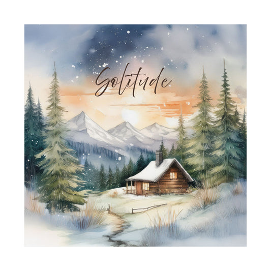 Solitude Cabin Nature-inspired Matte Poster